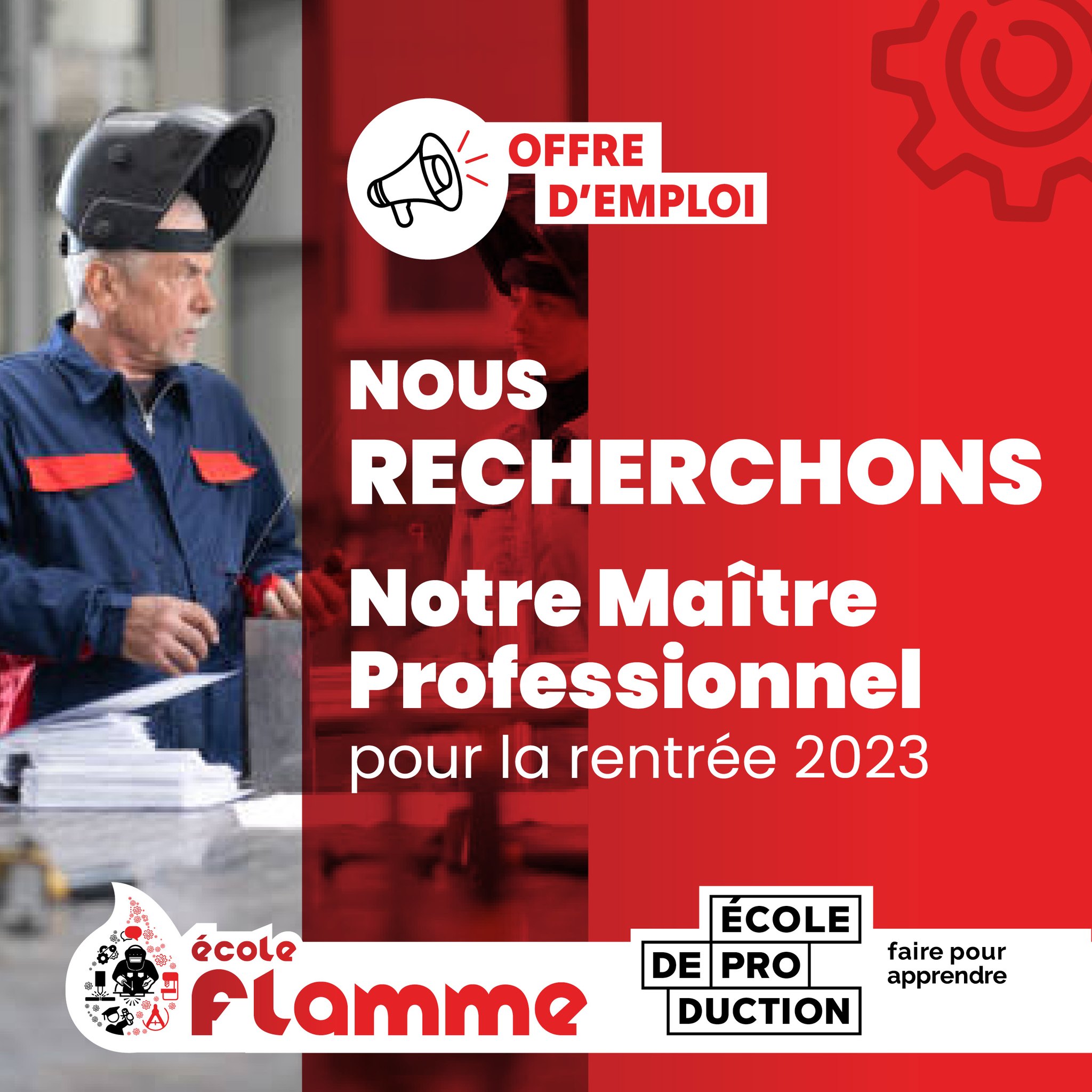 L’école Flamme recherche son Maitre professionnel