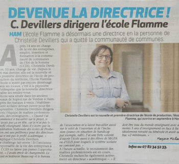 C.Devilliers dirigera l'école Flamme